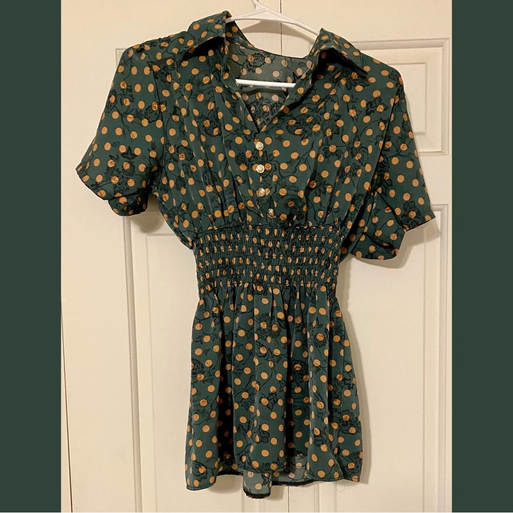 Green top for work or a night out